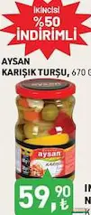 AYSAN KARIŞIK TURŞU 670 G fiyat ve kampanya bilgisi